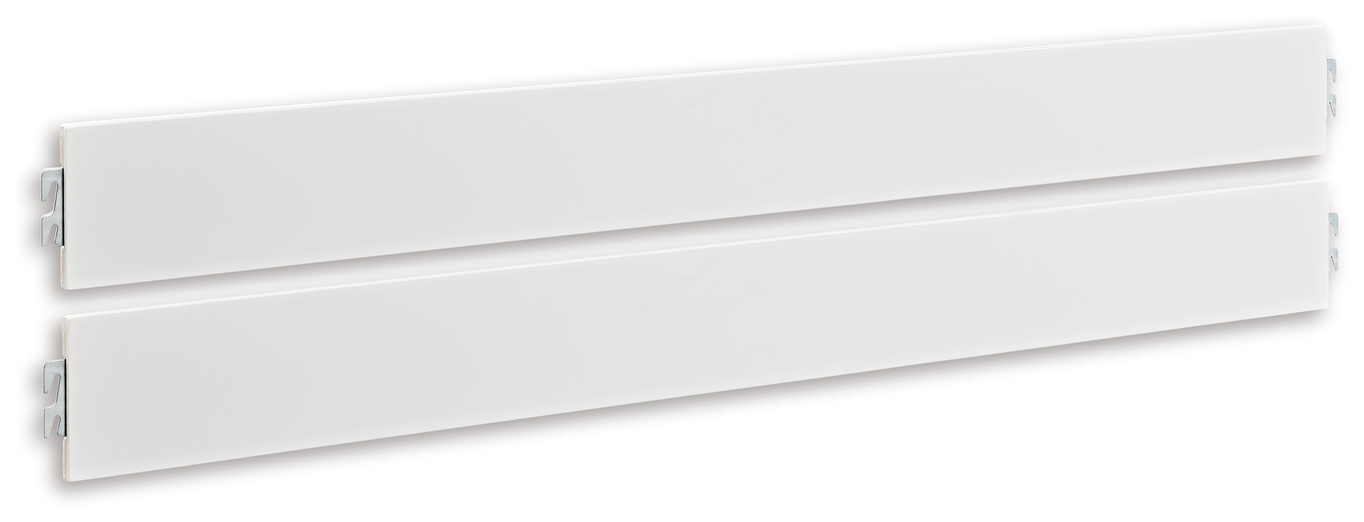 White panel rails, queen/king size, two-piece set