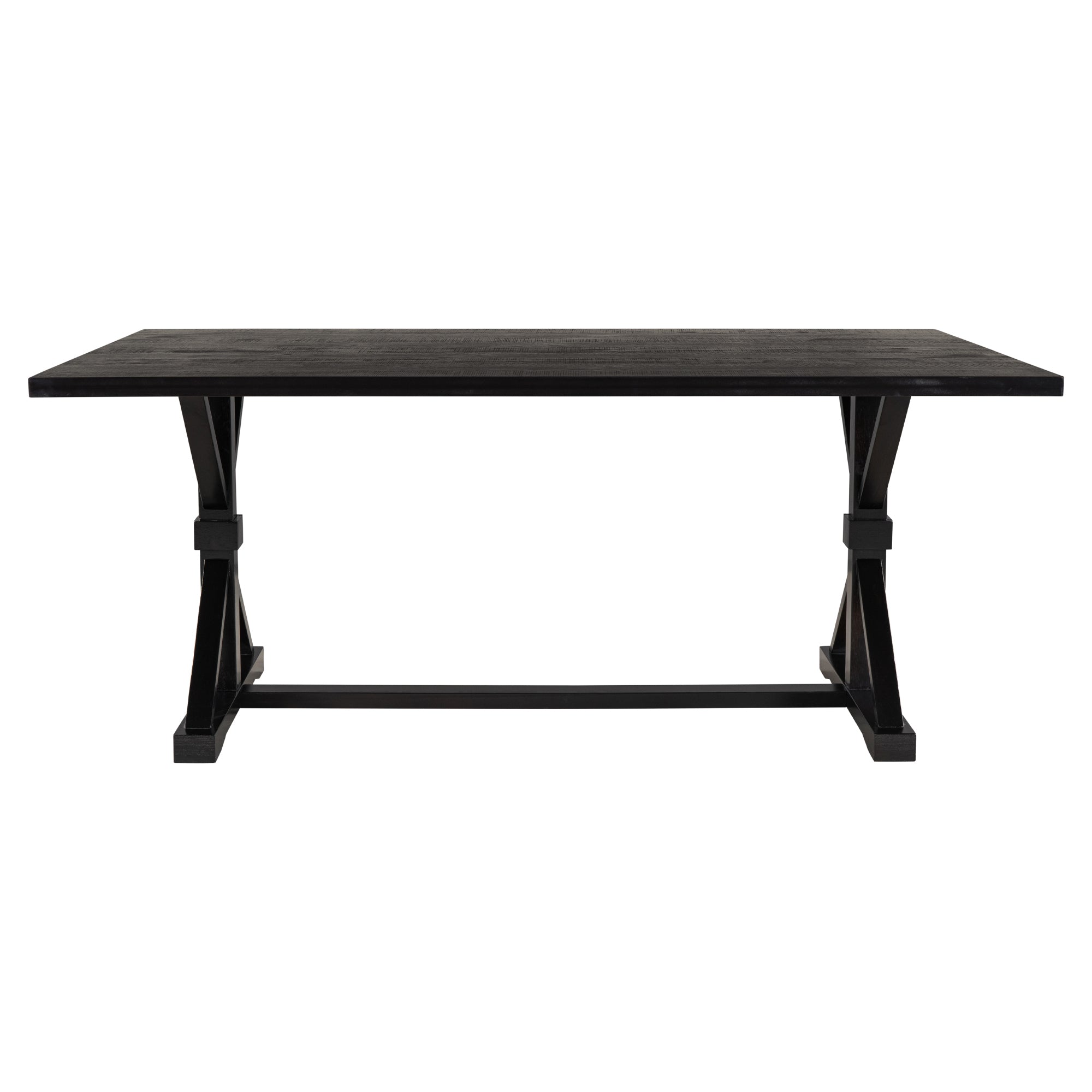 6-Piece Farmhouse Dining Set, 72" Table & Bench