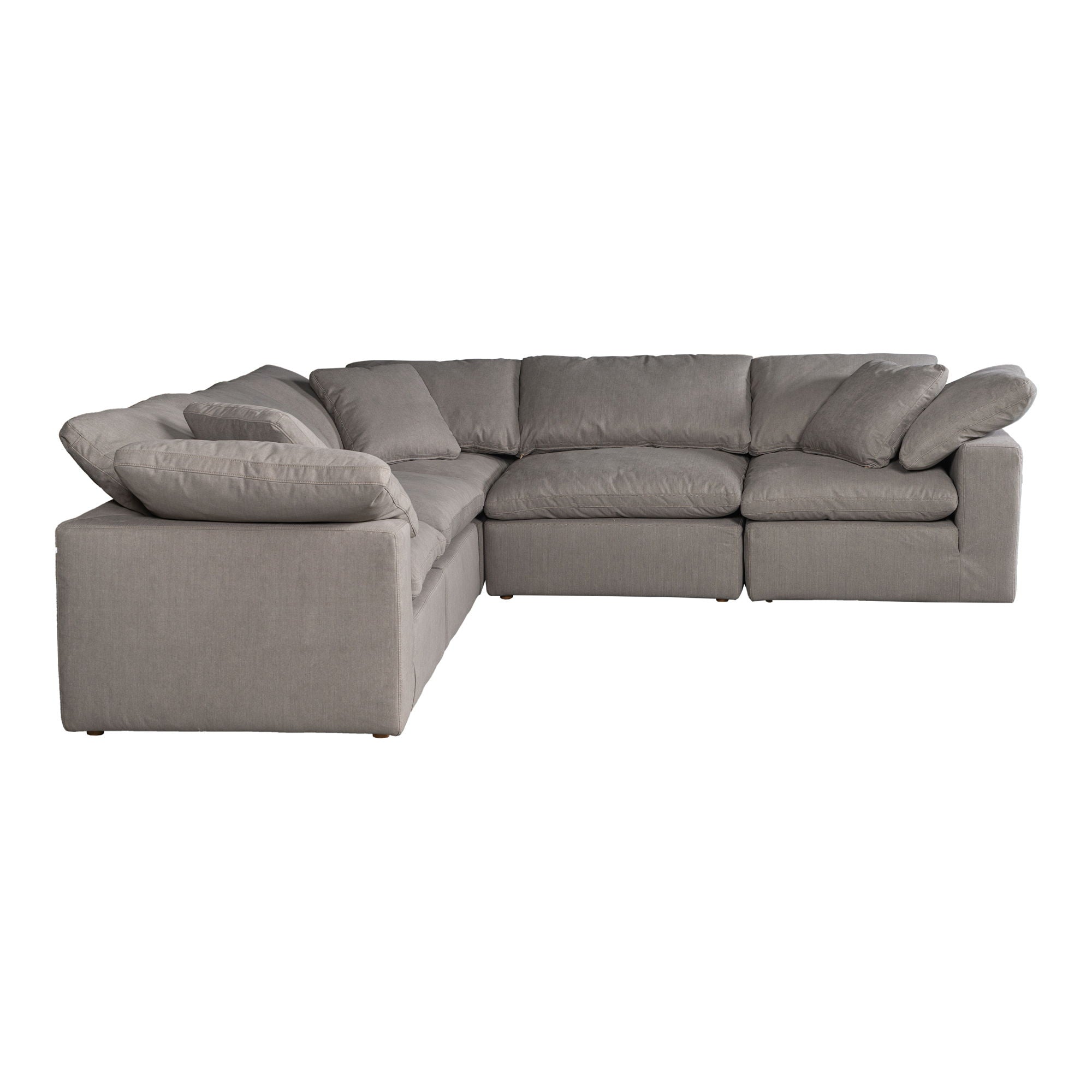 Terra Condo Modular Sectional Light Gray - Relax, Stain-Resistant-Stationary Sectionals-American Furniture Outlet