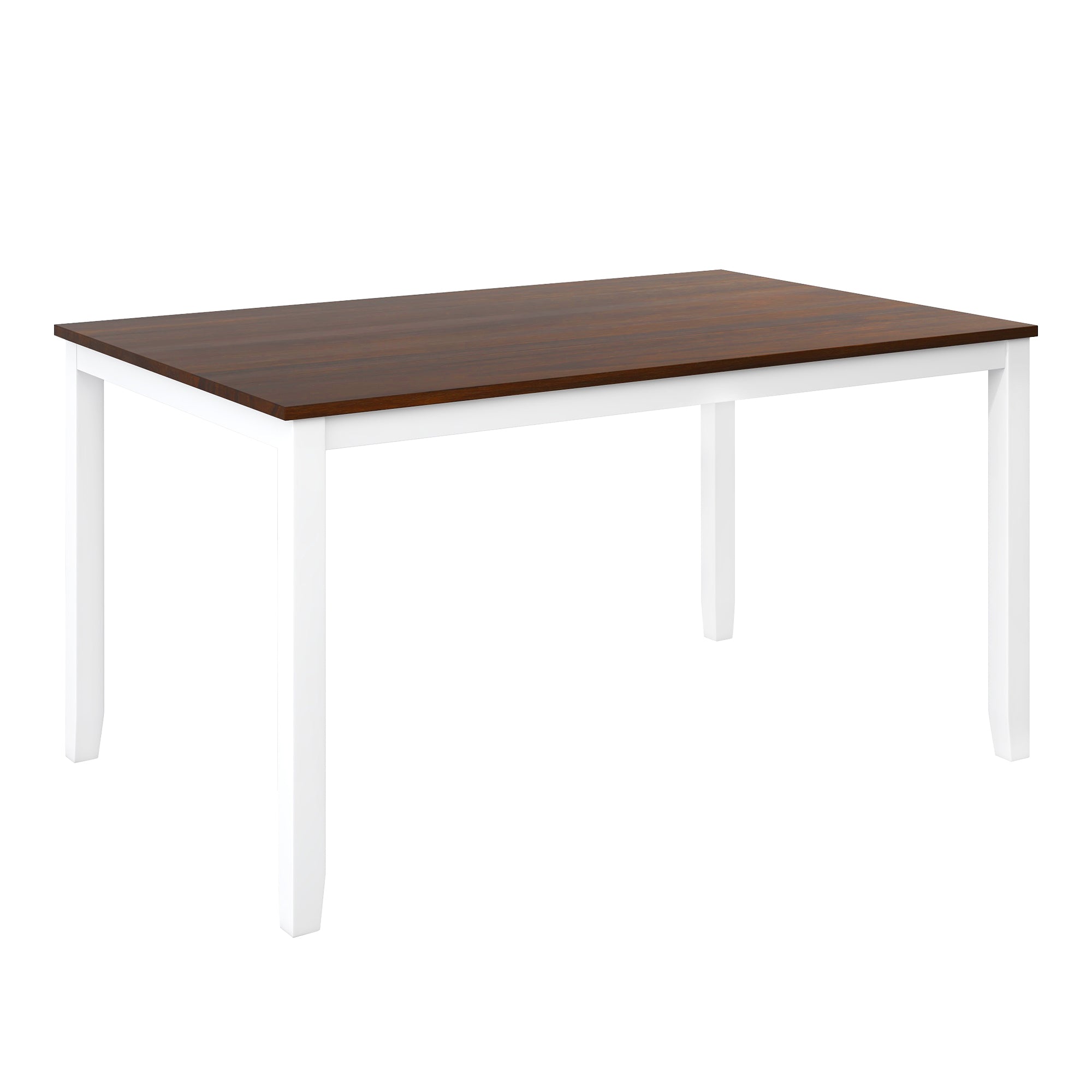 Farmhouse Dining Set, 6-Piece Rustic Kitchen Table w/Bench