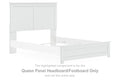 Bostwick Shoals - Queen Panel Headboard/Footboard - White