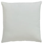 Gyldan pillow in solid white, square shape with smooth fabric