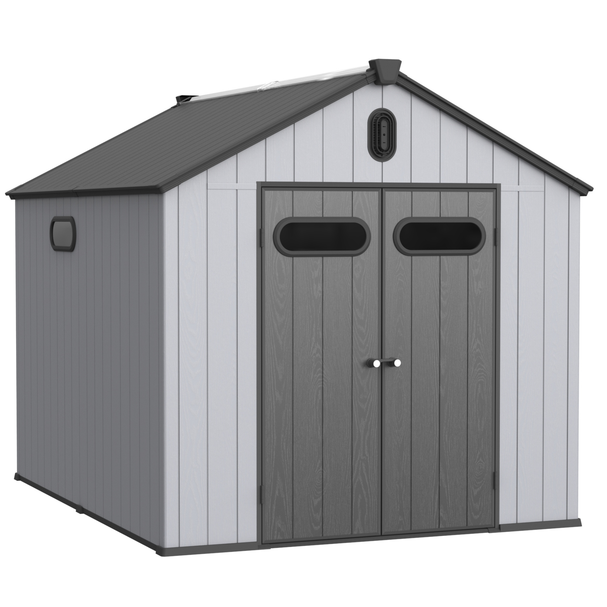 8x10ft Resin Storage Shed - XWT013-1-American Furniture Outlet