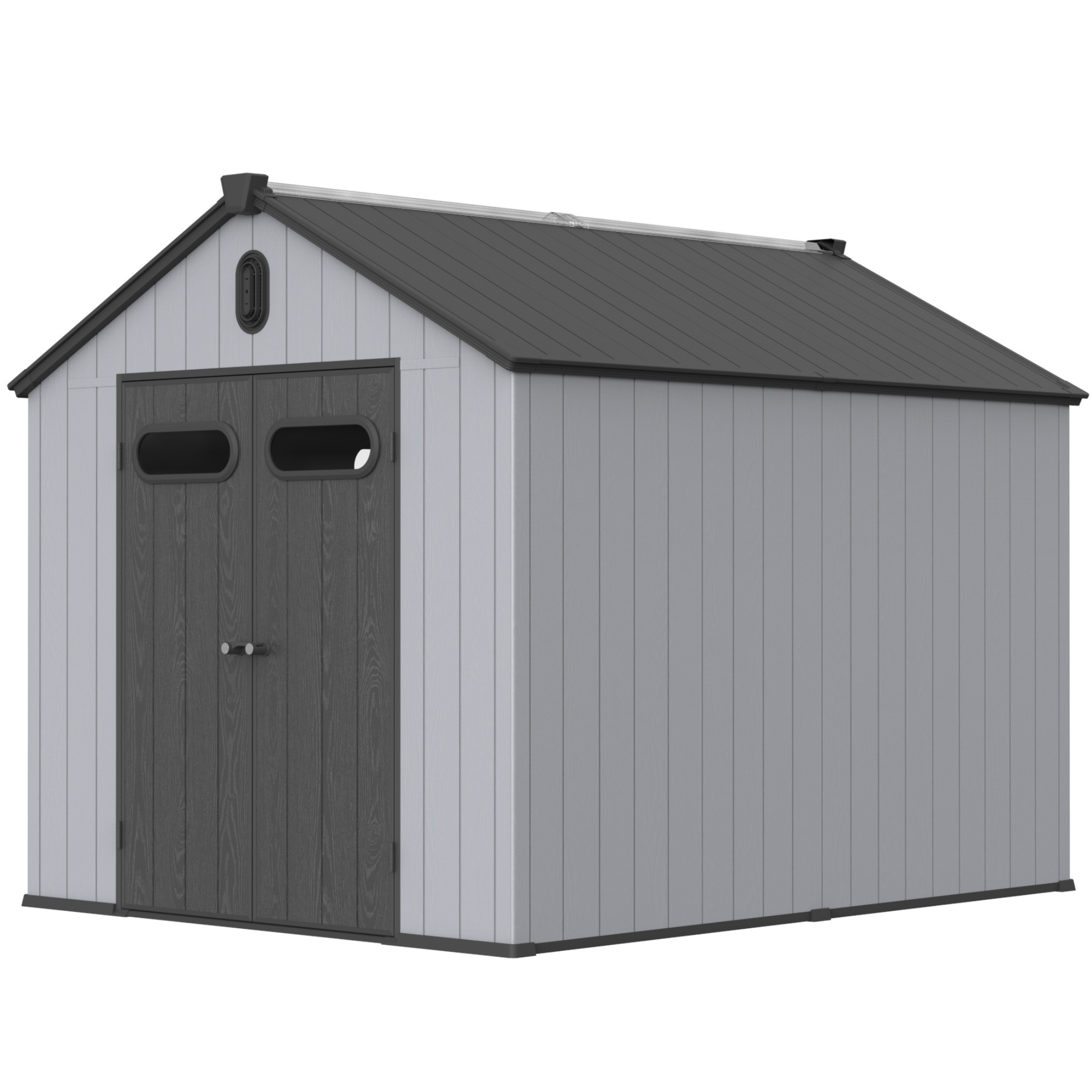 8x10ft Resin Storage Shed - XWT013-1-American Furniture Outlet