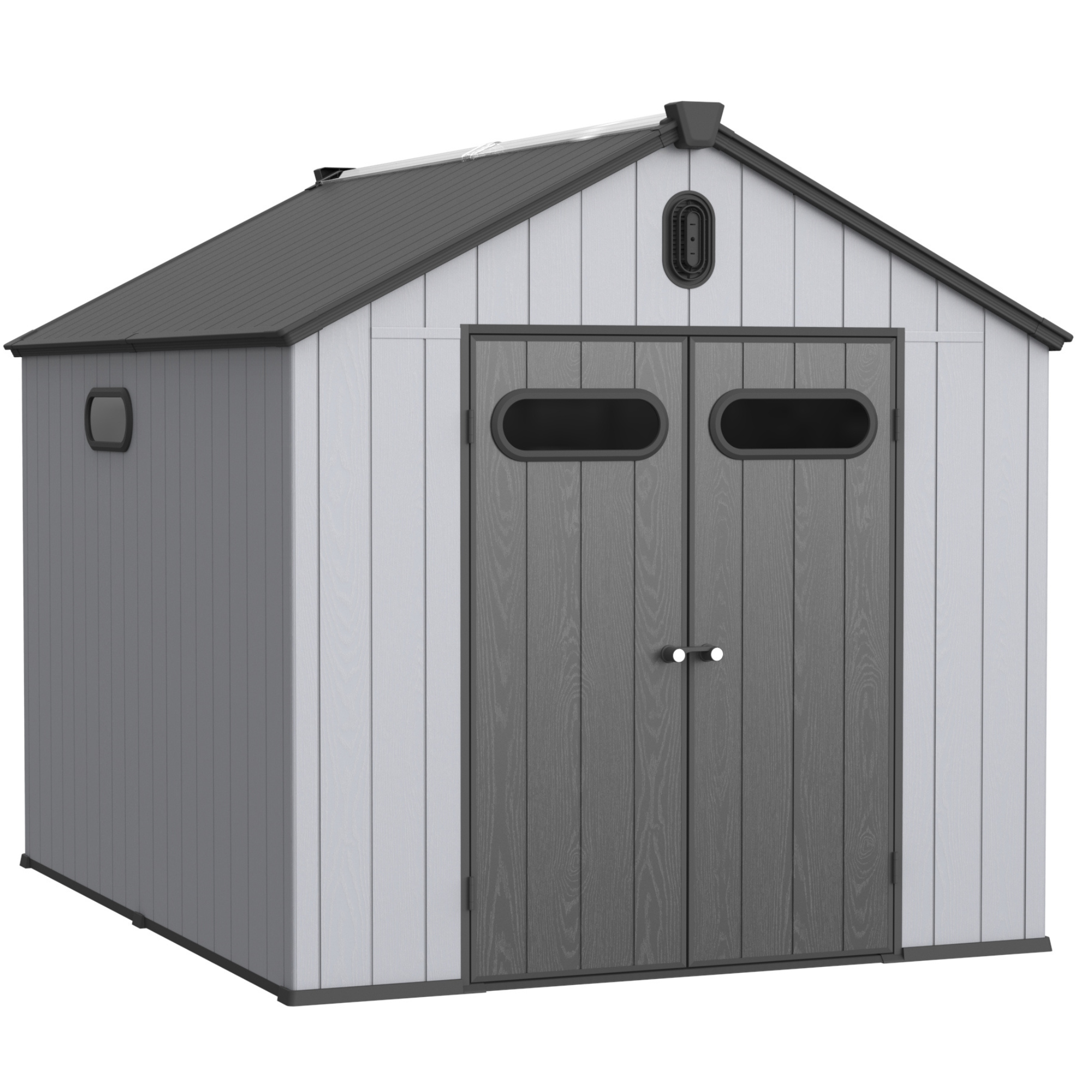 8x10ft Resin Storage Shed - XWT013-1-American Furniture Outlet