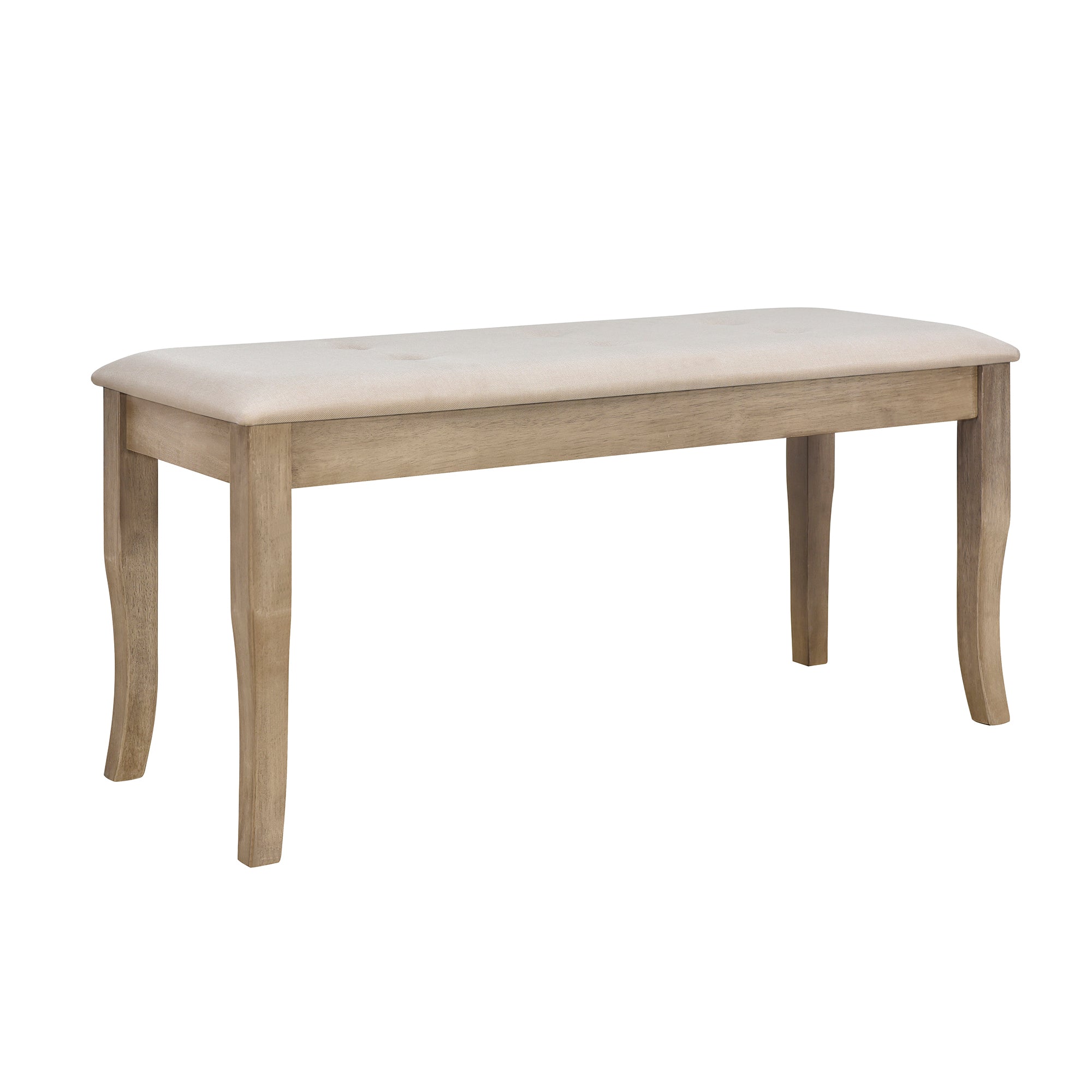 6-Pc Farmhouse Dining Set (Natural Wood)