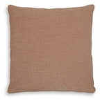 Brockbert pillow in warm brown, square, textured fabric