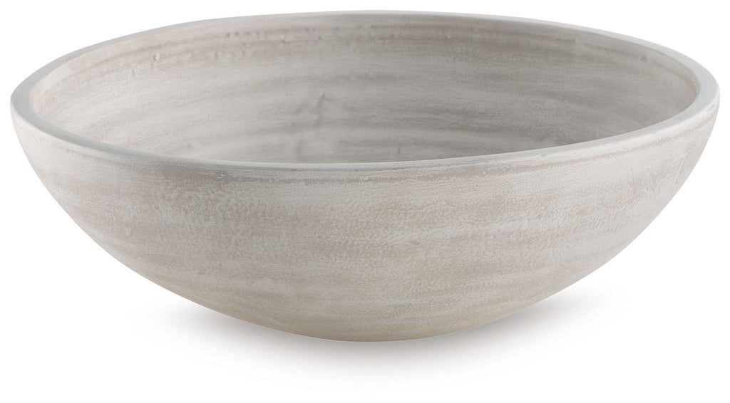 Meadie bowl, light white-gray ceramic with smooth matte finish