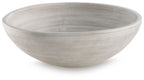 Meadie bowl, light white-gray ceramic with smooth matte finish