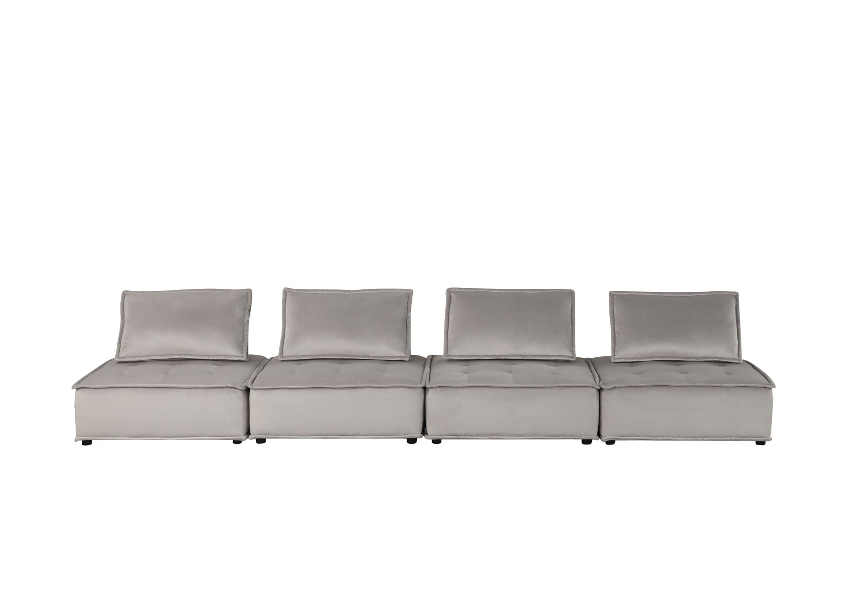 Anna - Velvet Sectional Sofa