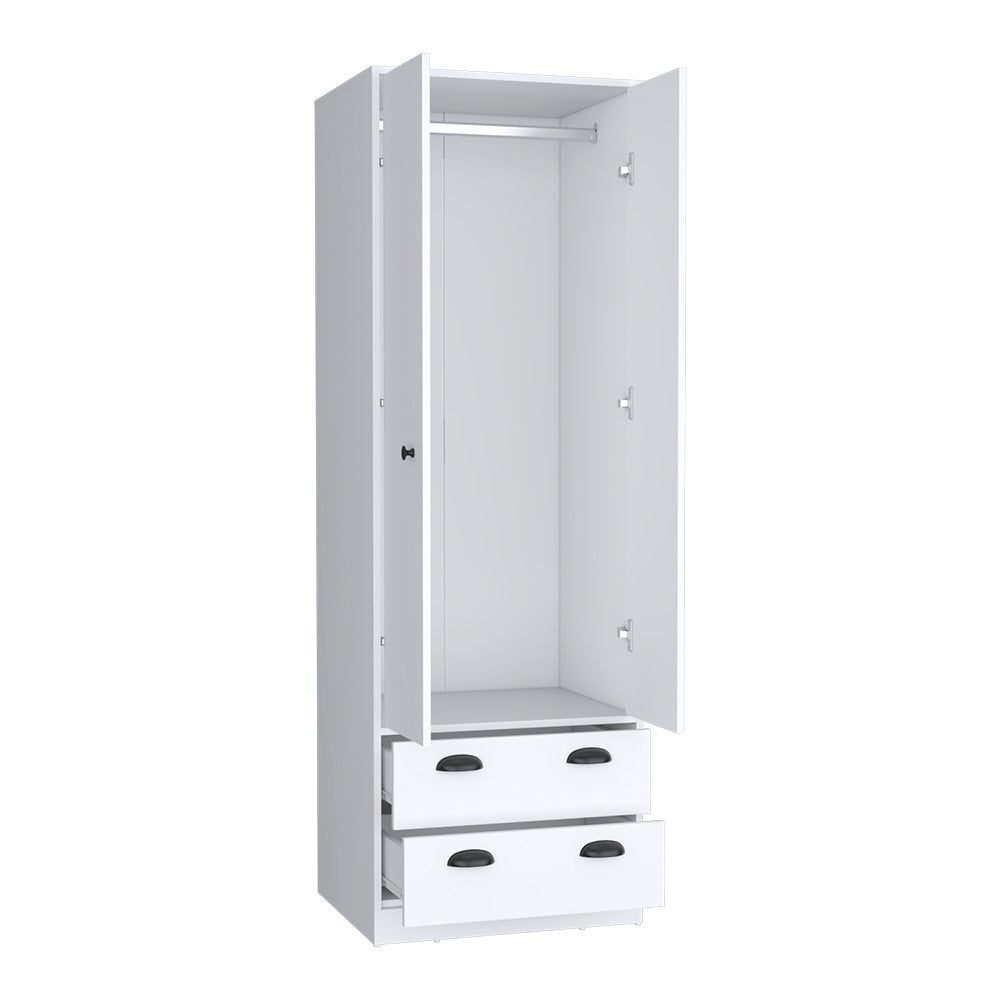 White Armoire with Drawers & Shelves | Bedroom Storage