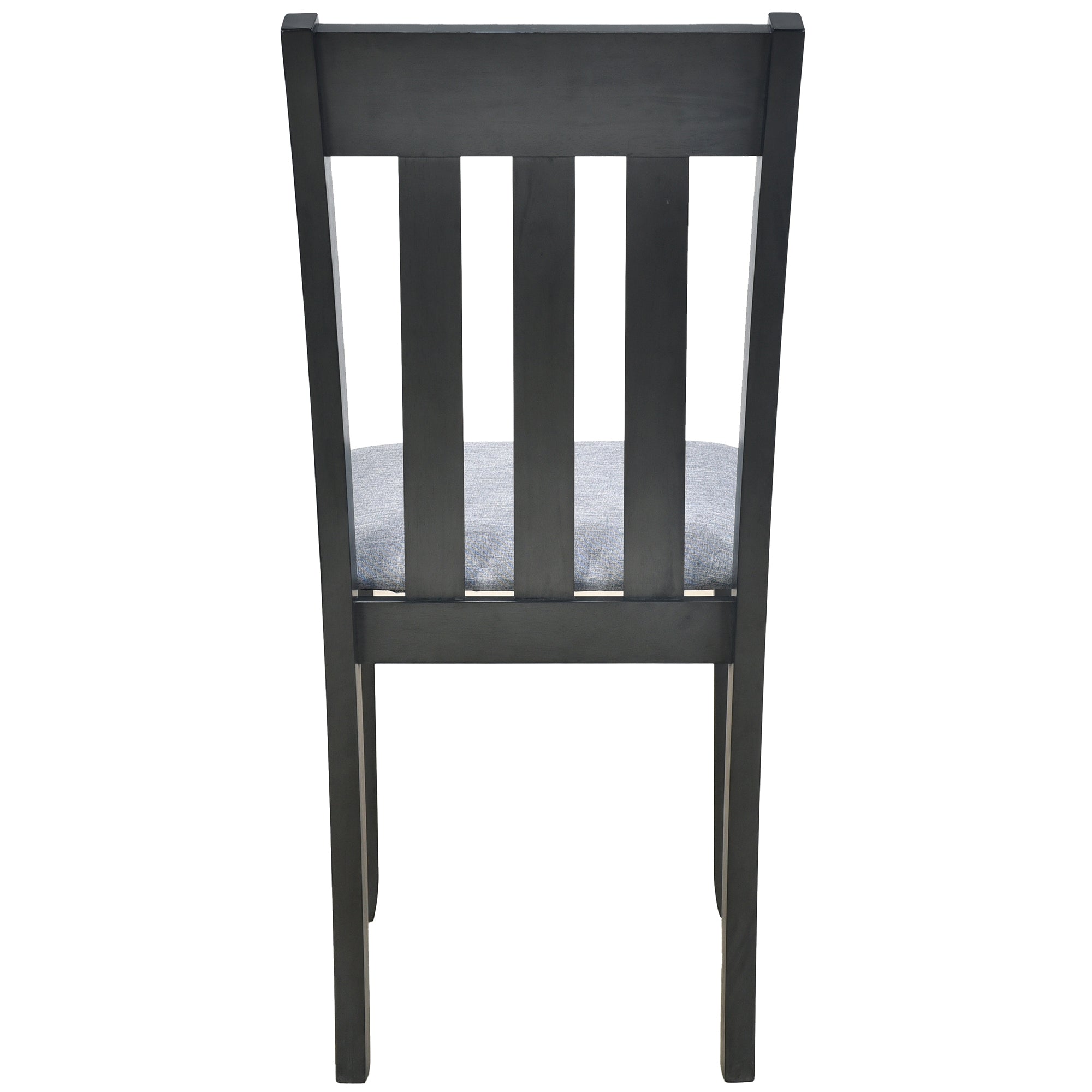 5-Piece Round Extendable Dining Table Set (Gray)