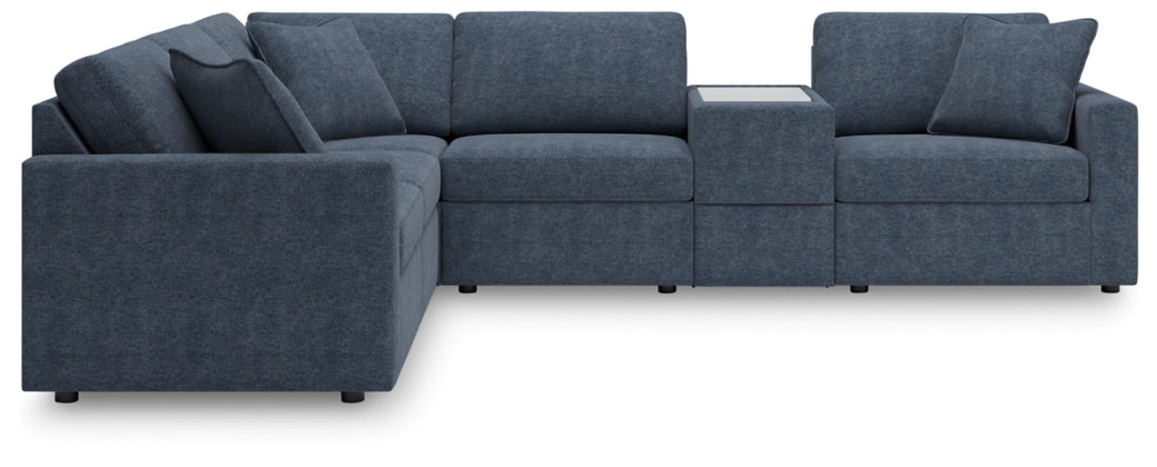 Modmax - Ink - 6-Piece Sectional With Storage Console