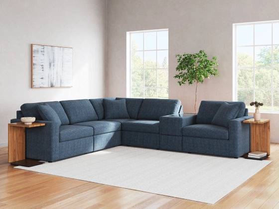 Modmax - Ink - 6-Piece Sectional With Storage Console