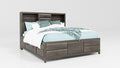 Mazing - King Storage Rails And Footboard - Gray