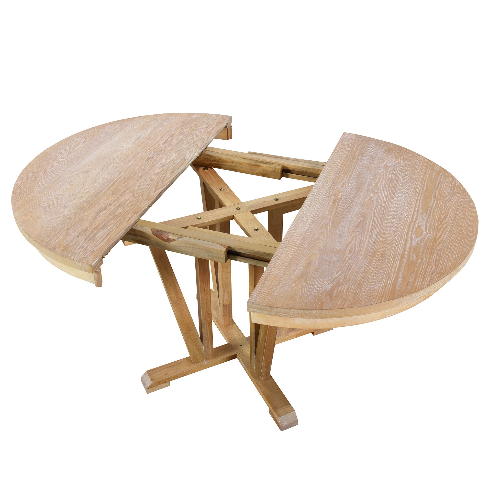 Rustic 5-Piece Round Dining Set