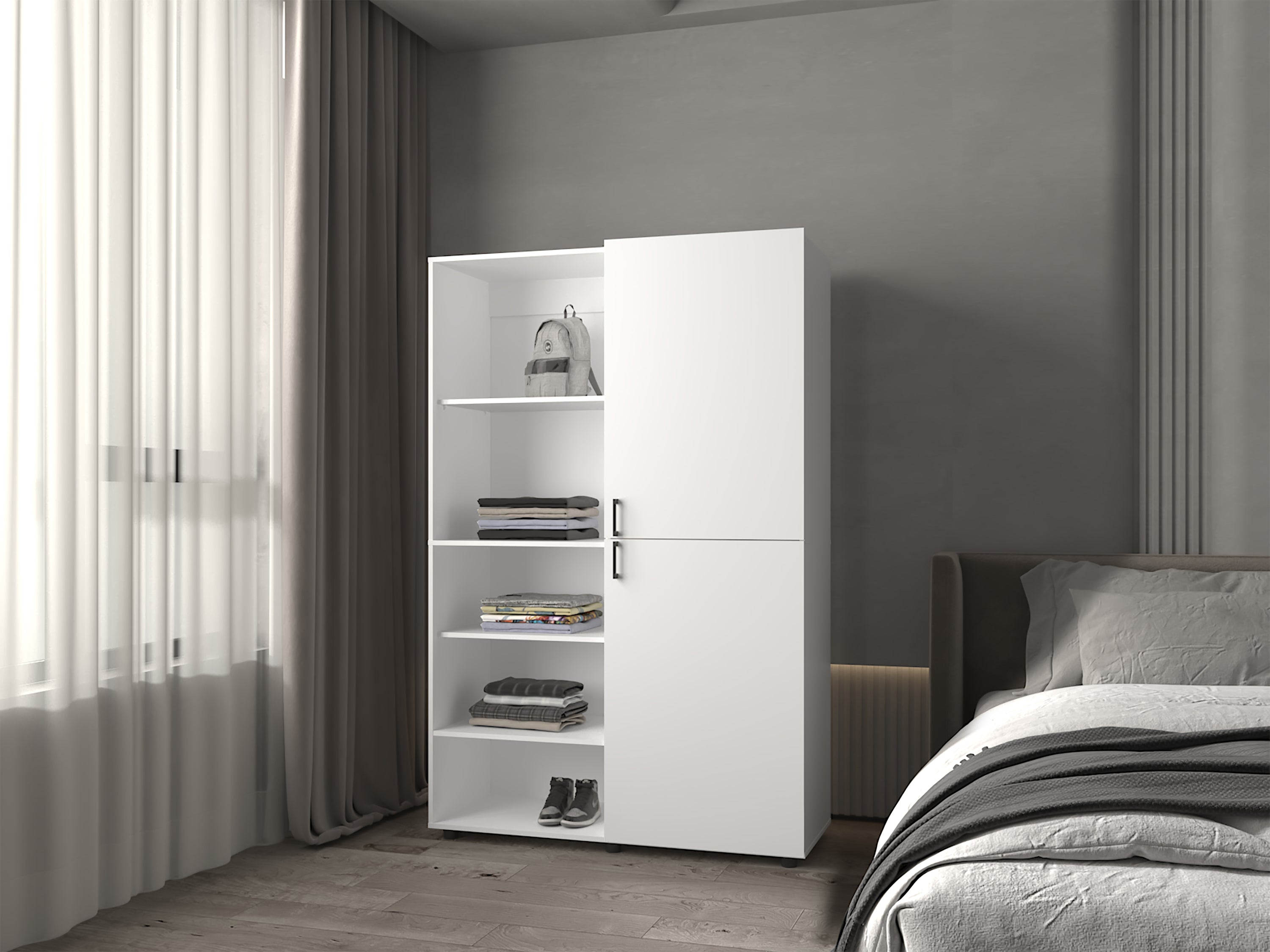 Tunica White Bedroom Armoire - Elegant Storage & Organization