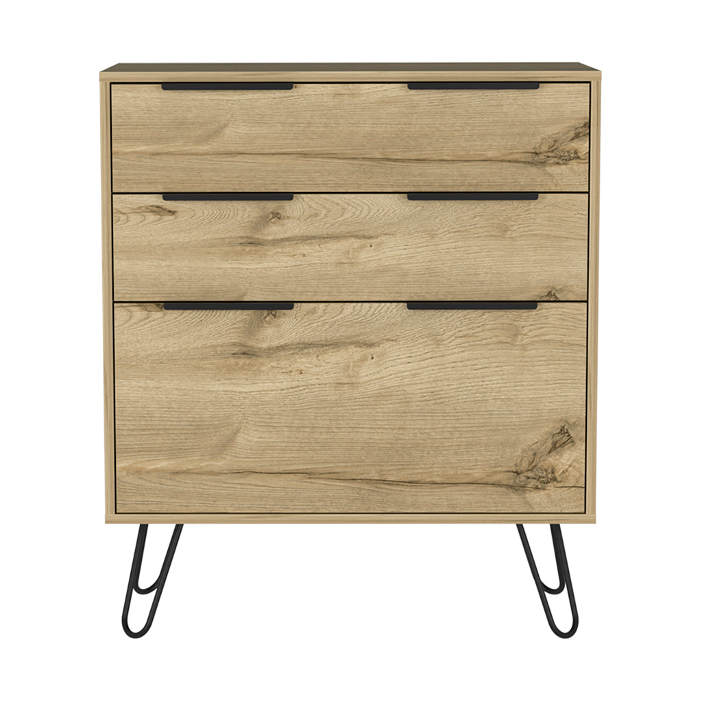 Augusta 3-Drawer Dresser | Light Oak