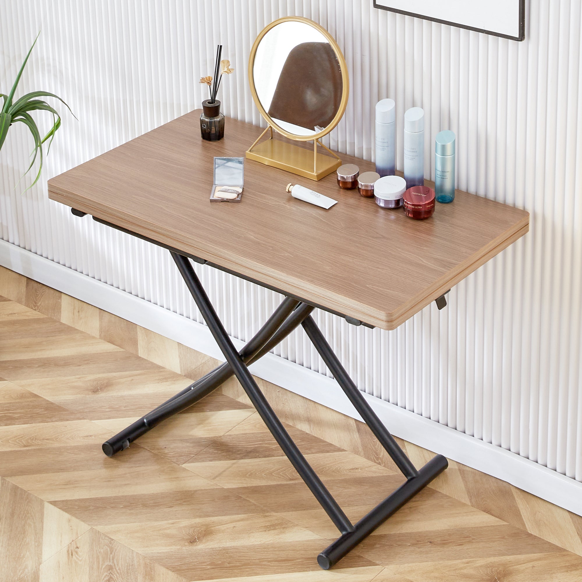 Modern Lift-Top Table & 4 Chairs Set - LT-10055