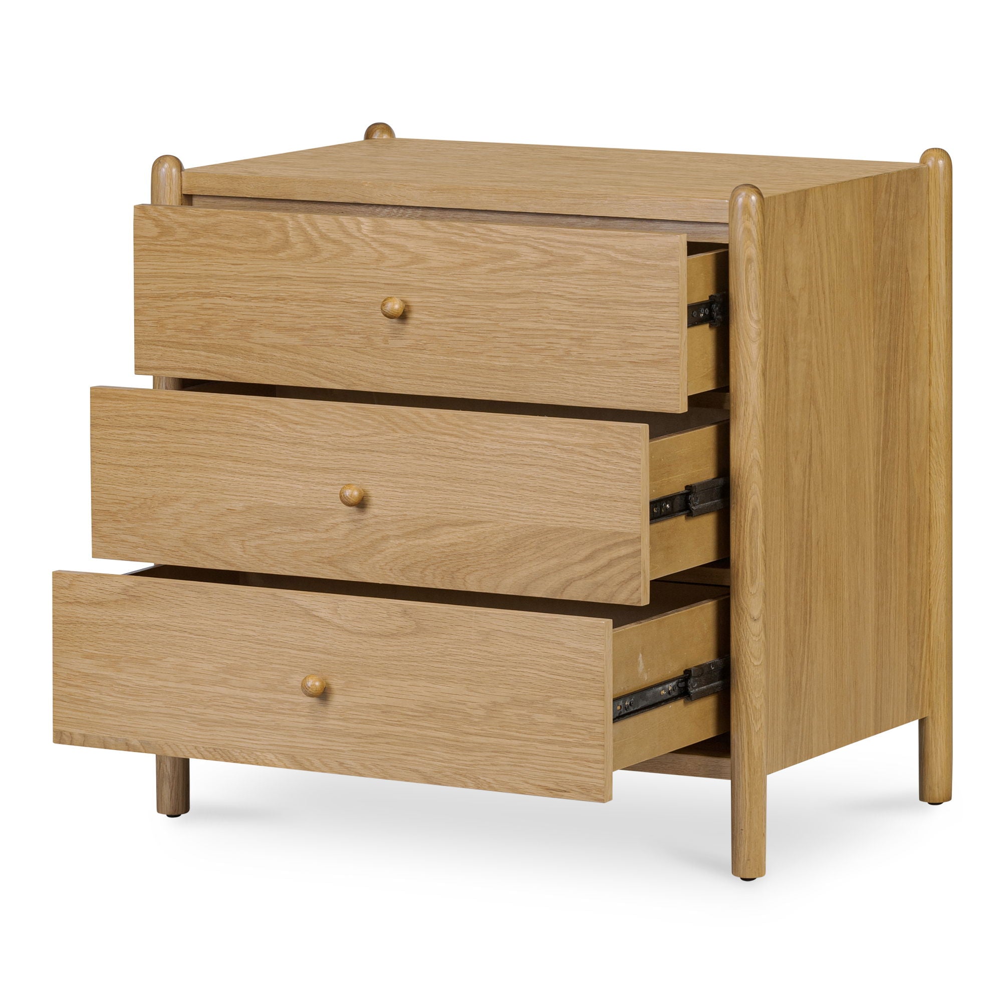 Billy - 3 Drawer Nightstand - Natural