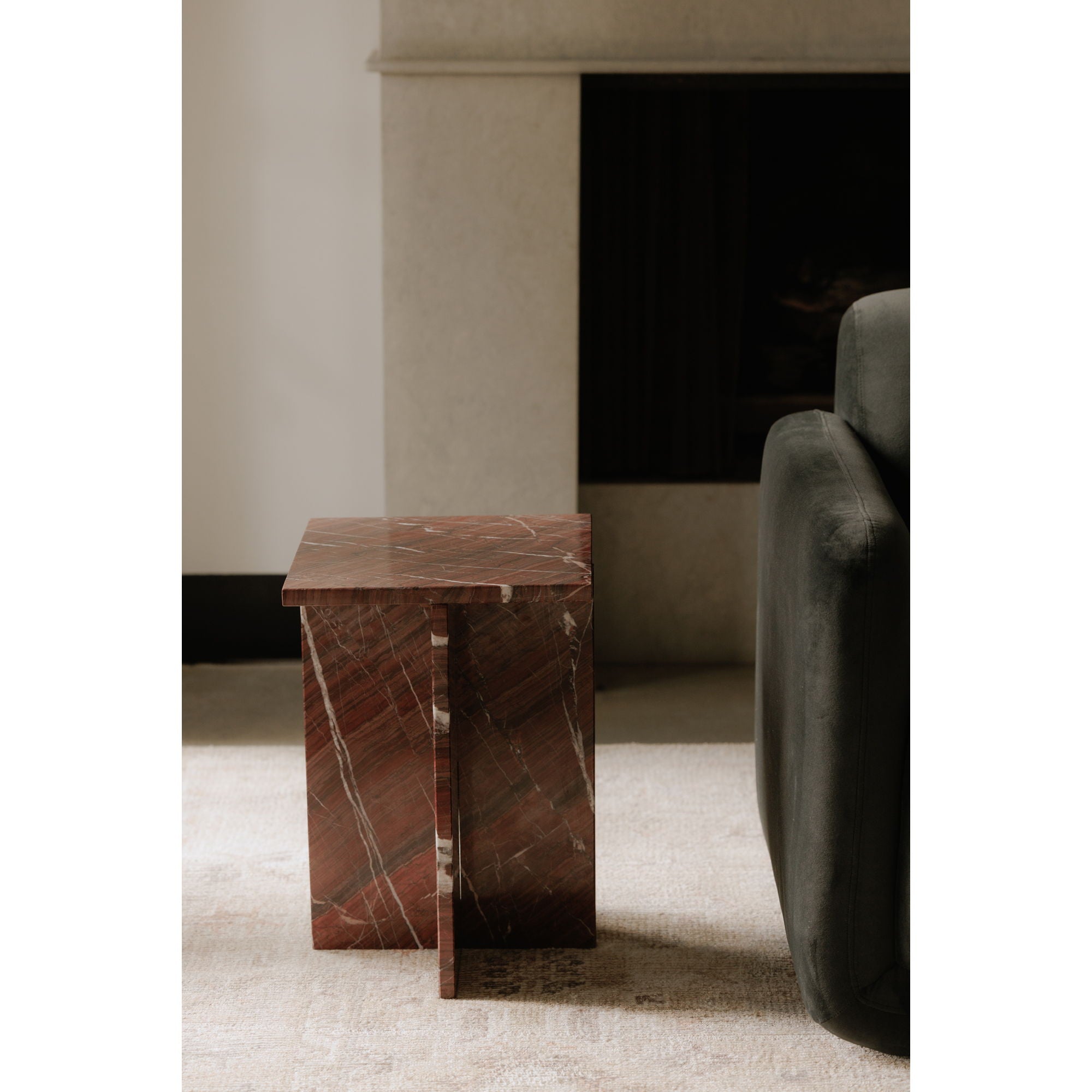 Blair - Accent Table - Rosso