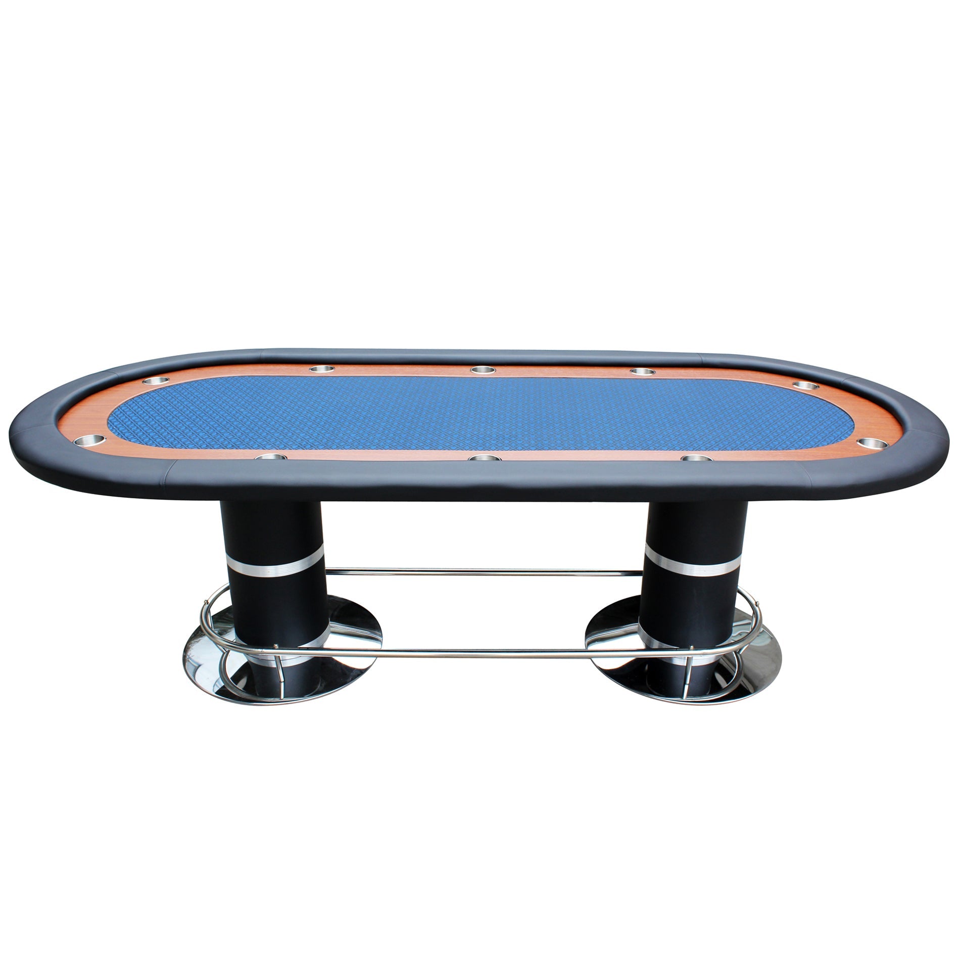 96" 10-Player Poker Table w/Speed Cloth-American Furniture Outlet