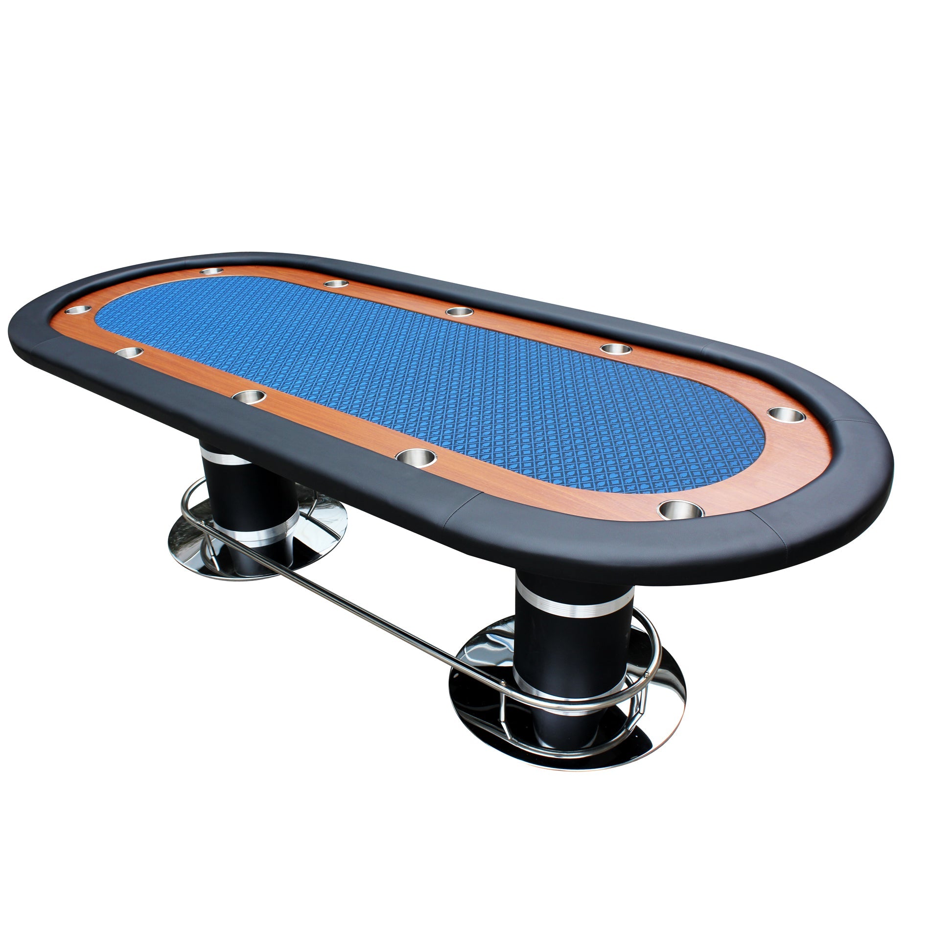96" 10-Player Poker Table w/Speed Cloth-American Furniture Outlet
