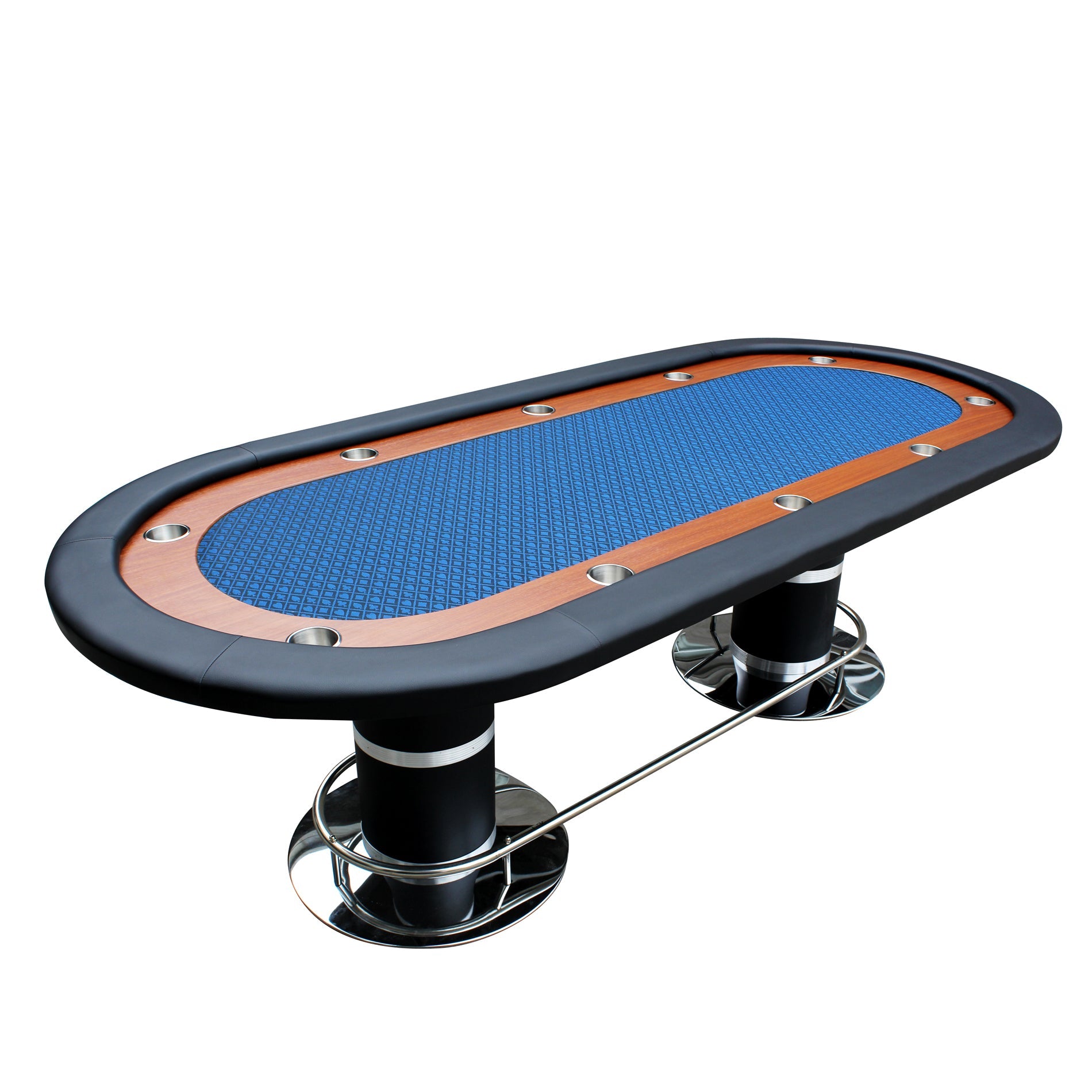 96" 10-Player Poker Table w/Speed Cloth-American Furniture Outlet
