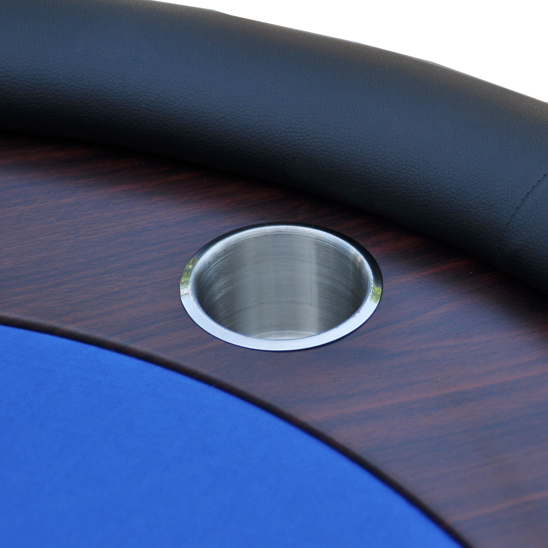 96" Poker Table 16367 U-Legs, Drop Box, Chips - Blue-American Furniture Outlet