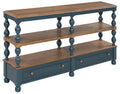 Finnworth - Console Sofa Table - Blue / Brown