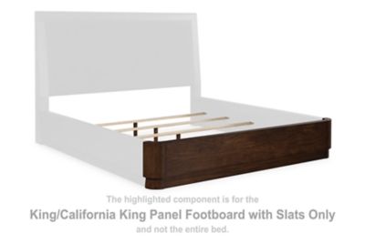 Dilenno - Dark Brown - King/California King Panel Footboard With Slats