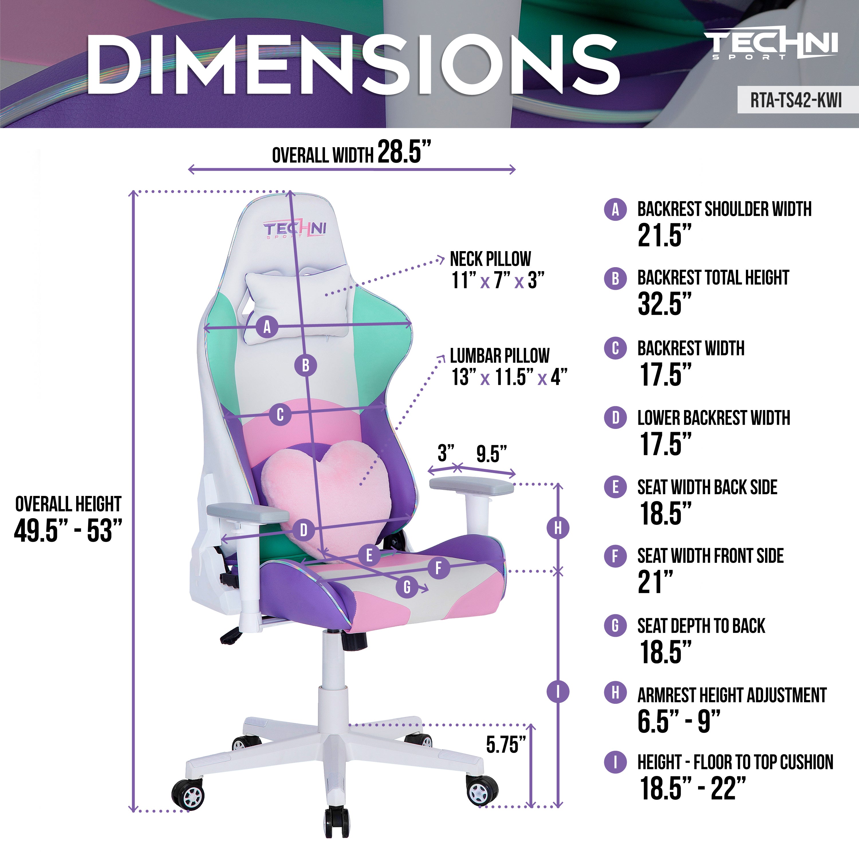 Kawaii Gaming Chair TS-42 Office & PC