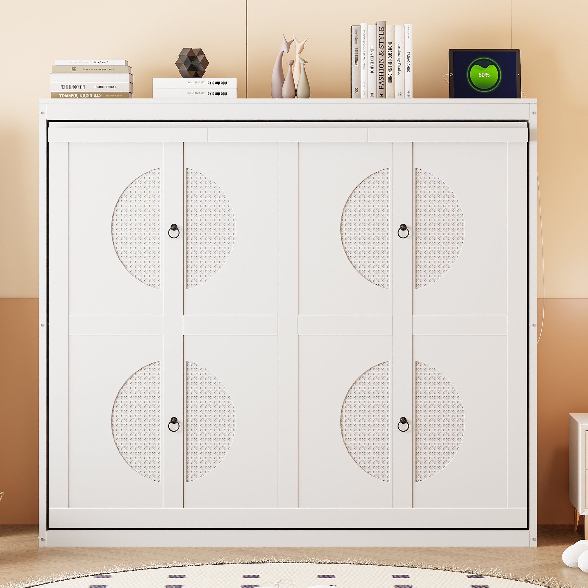 Full Size White Murphy Wall Bed | Smart Space-Saving Design