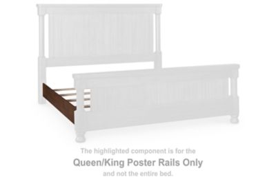 Rowlenstown - Brown - Queen/King Poster Rails