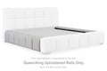 Grendusk - Queen/King Upholstered Rails - Light Gray