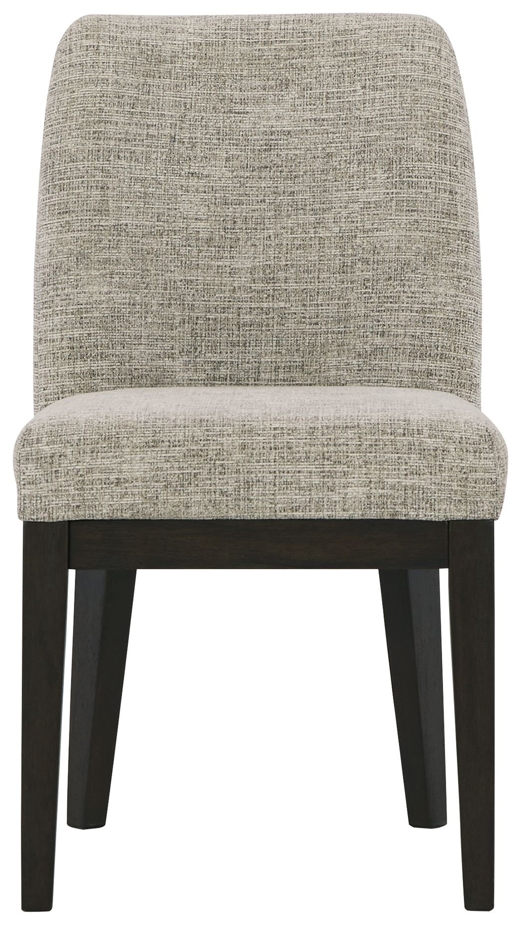 Burkhaus Two-Tone Upholstered Dining Side Chair (Set of 2) - Beige & Dark Brown