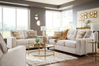 Gold occasional table set in living room setting