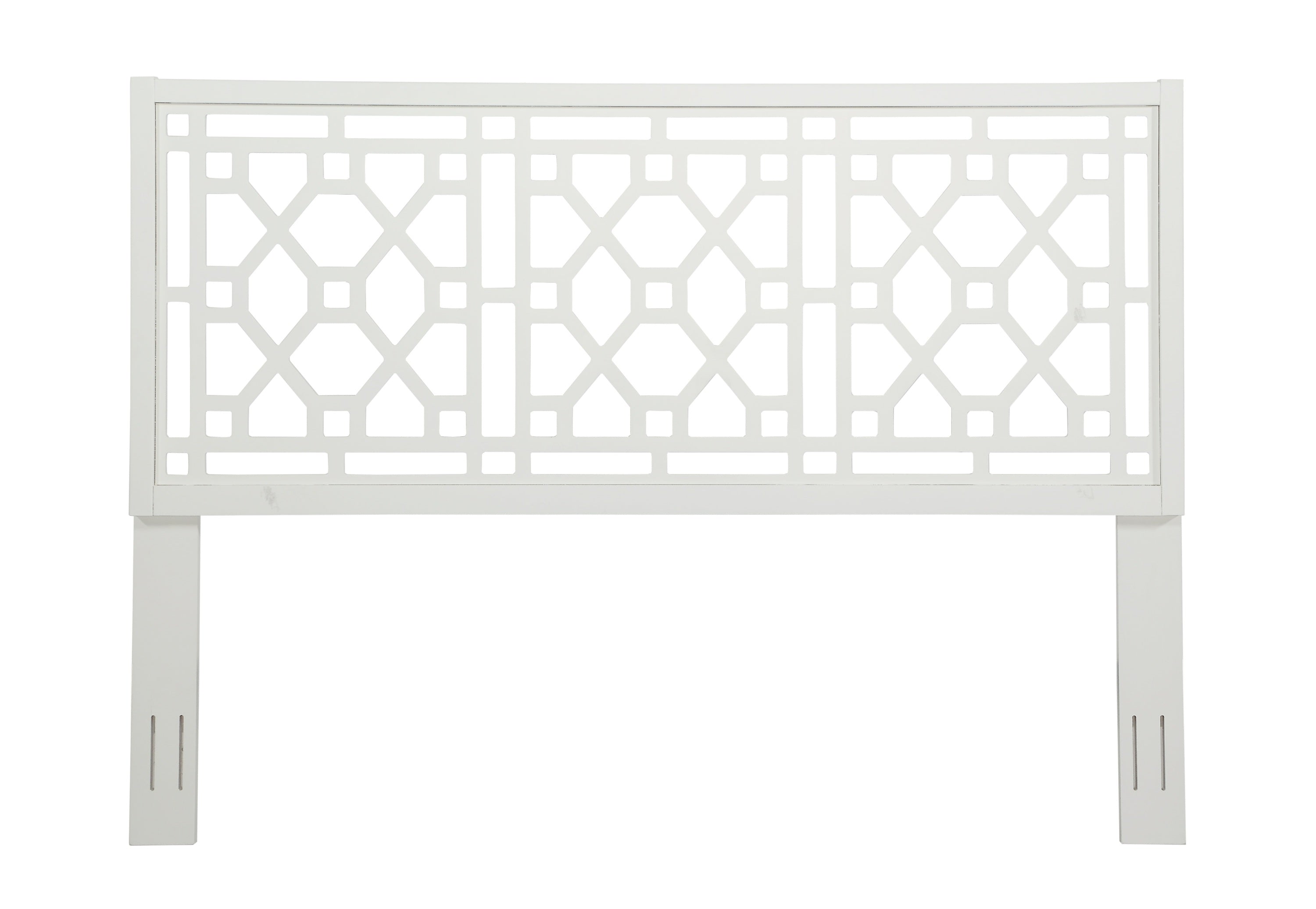 King Size Tabor Chippendale White Headboard