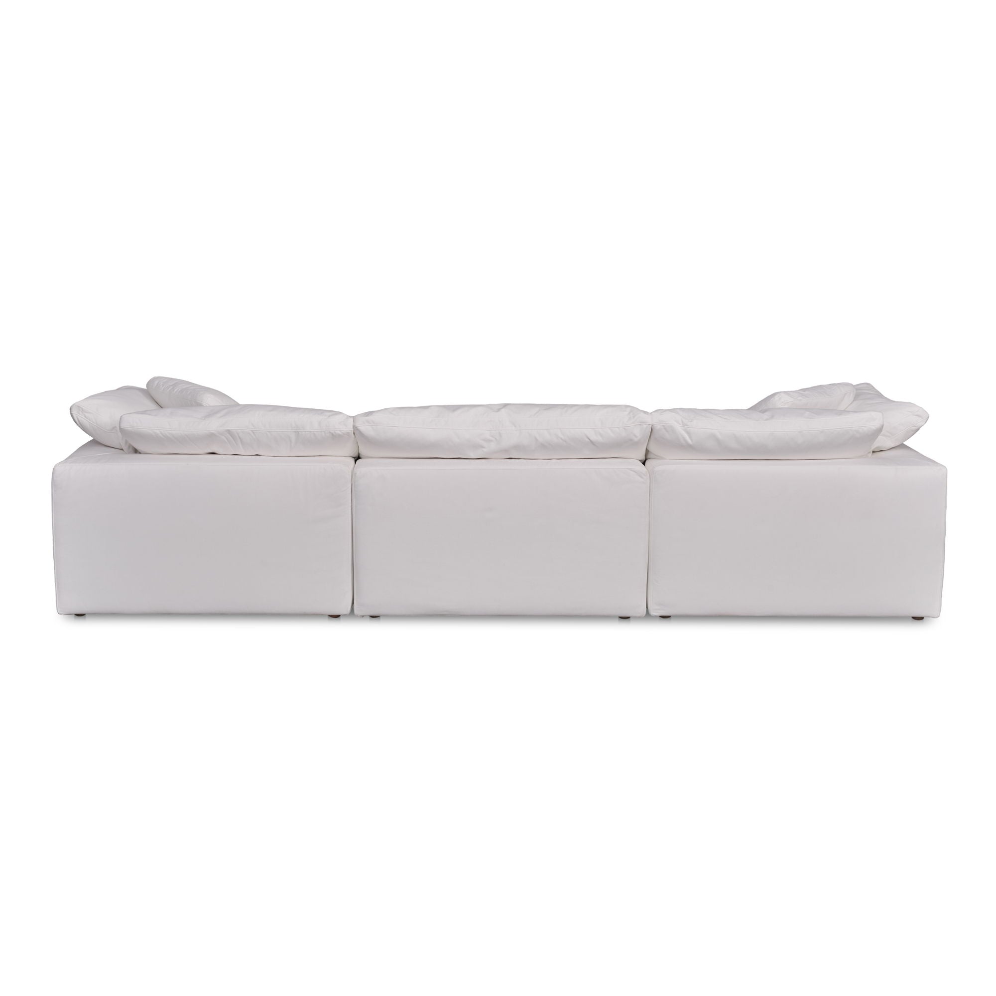 Clay - Modular Sofa Performance Fabric - White-Stationary Sectionals-American Furniture Outlet