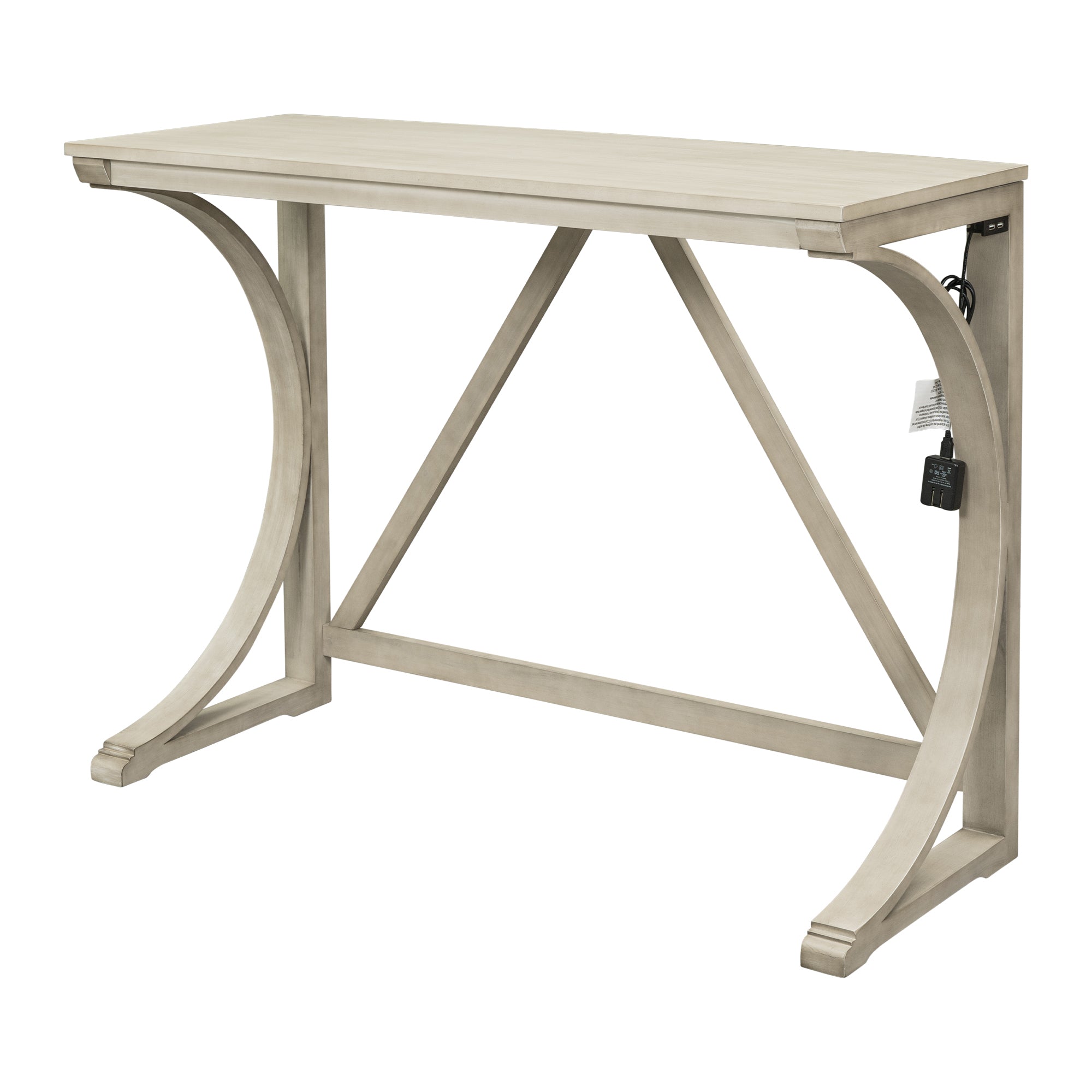 Farmhouse Counter Height Dining Set, 3-Piece