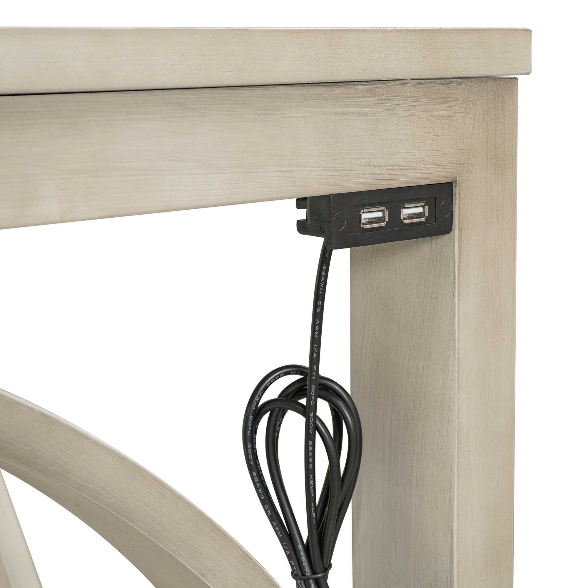 Farmhouse Counter Height Dining Set, 3-Piece
