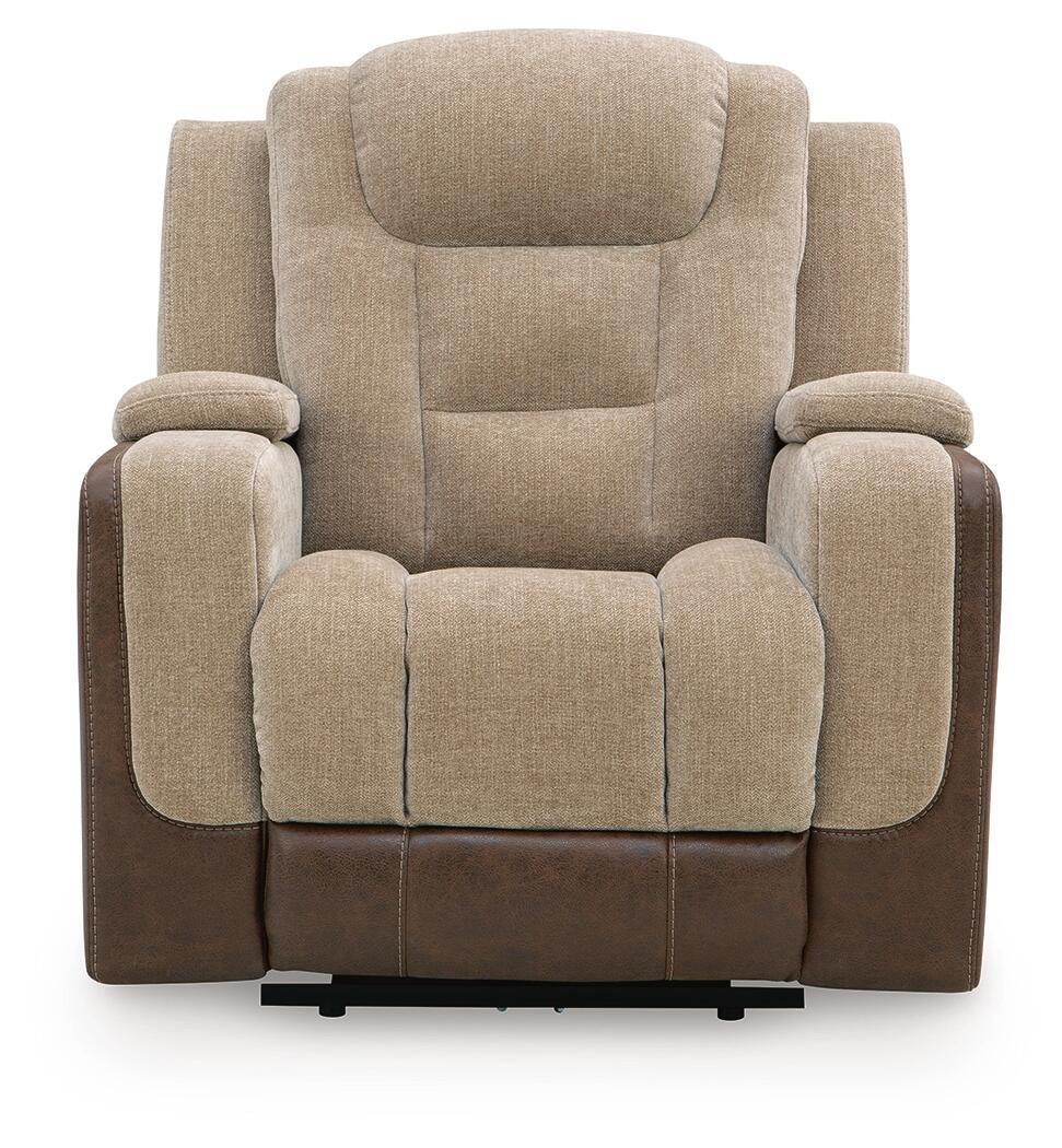Mixed Motion - Power Recliner With Adjustable Headrest - Brownstone