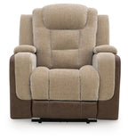 Mixed Motion - Power Recliner With Adjustable Headrest - Brownstone