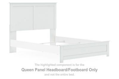 Bostwick Shoals - White - Queen Panel Headboard/Footboard