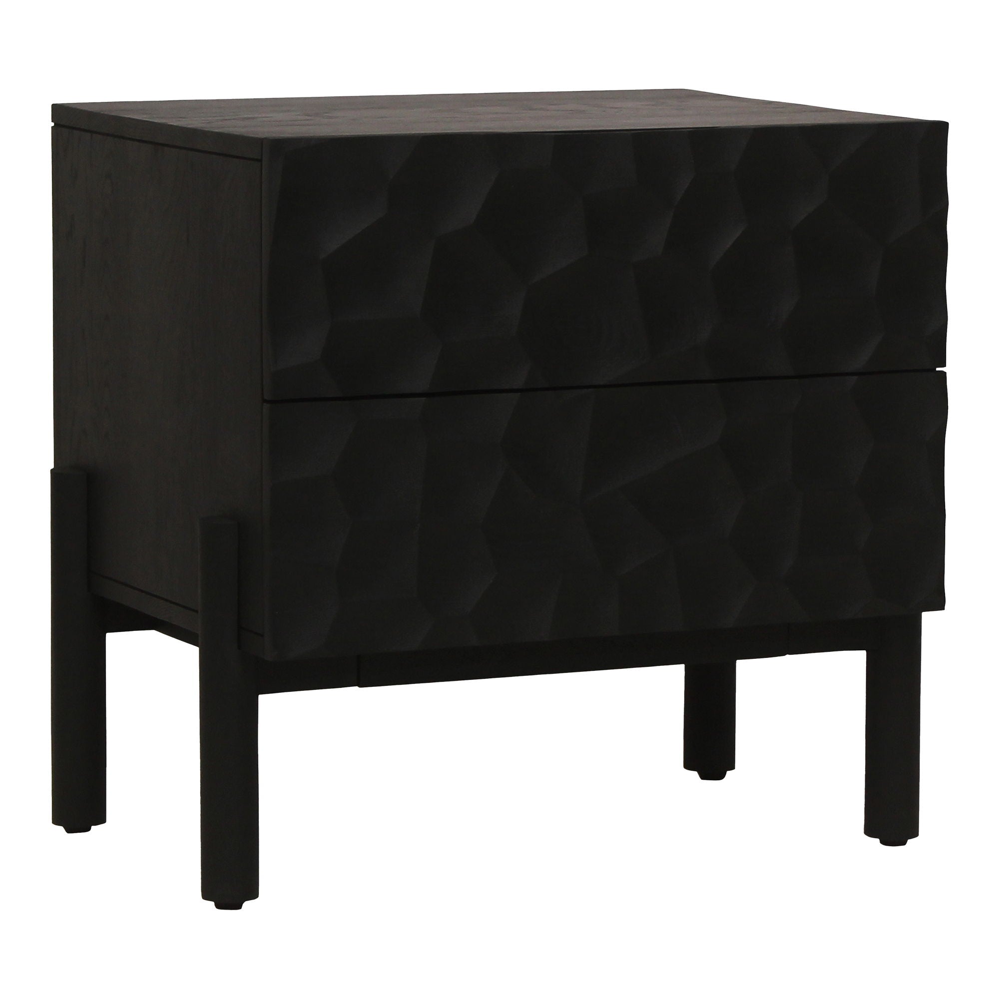 Misaki - Nightstand - Black