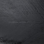 Brynnington black bowl surface close-up with fine textured grain
