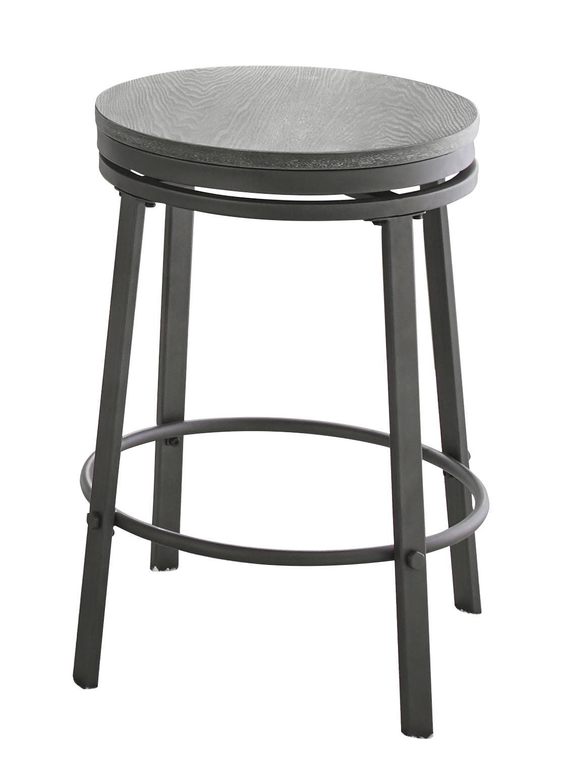 Portland Dark Gray Counter Stools (Set of 2)