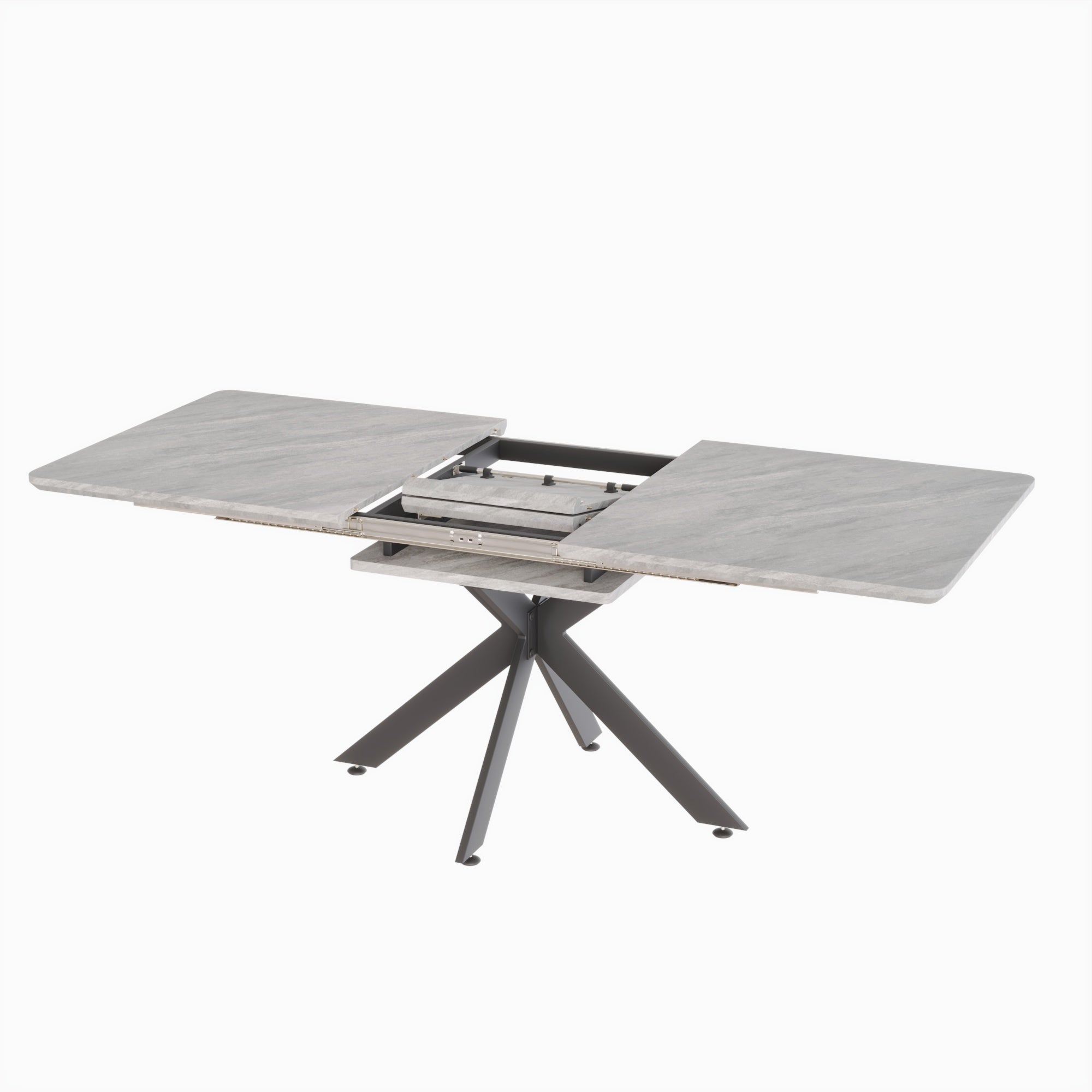 62" Extendable Dining Table Set for 6-8 People