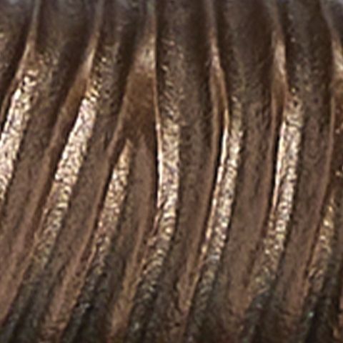 Antique brass ribbed metal texture on lamp frame
