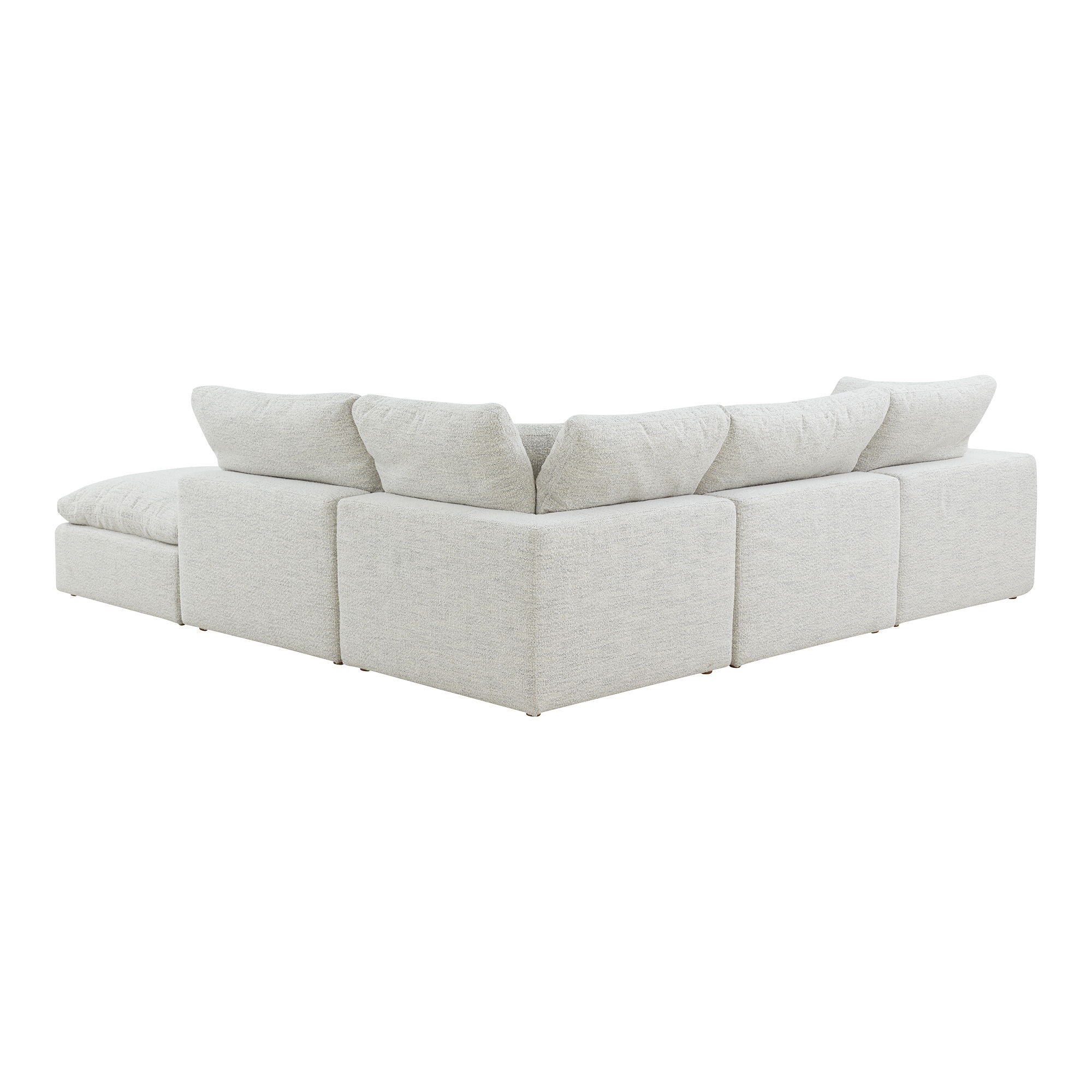 Terra Condo Modular Sectional - Beige - NeverFear™ Fabric-Stationary Sectionals-American Furniture Outlet